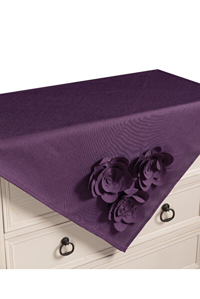 Silk Fashion Τραπεζομάντηλο 558 (130εκ x 130εκ) μωβ