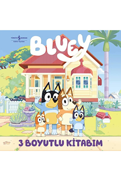 TÜRKİYE İŞ BANKASI KÜLTÜR YAYINLARI Bluey - 3 Boyutlu Kitabım - Ciltli