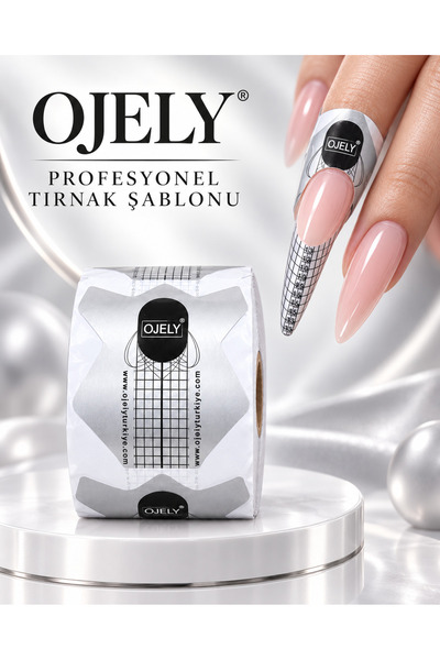 OJELY TIRNAK ŞABLONU 300 LÜ (GRİ)