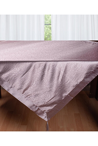 Silk Fashion Σατέν τραπεζομάντηλο 2009 λουλουδάτο (160εκ x 260εκ) μωβ
