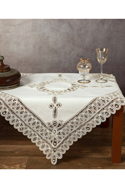 Silk Fashion Τραπεζομάντηλο 4002 (110εκ x 110εκ) μπεζ
