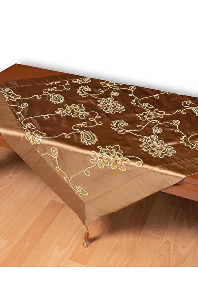 Silk Fashion Σατέν τετράγωνο 7710 (80εκ x 80εκ) λαδί