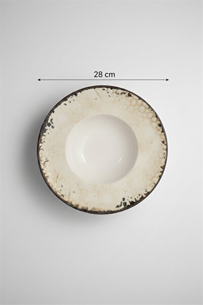 rinart 6'lı Valencia Makarna Tabağı 28Cm Dijital Mega-B