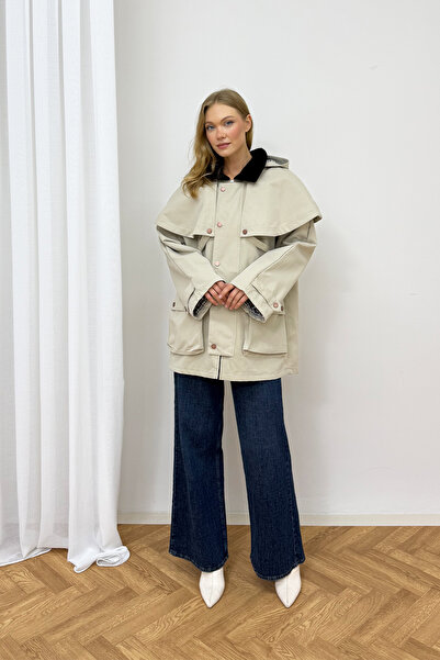 Melike Tatar Snap Fastener Parka 86-0630