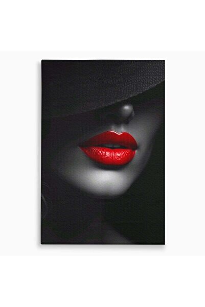 Luxcanva Tablou Canvas Seductie In Umbra 70x100 cm pe Sasiu Lemn Portret Mist...