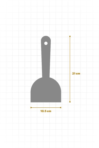 Dr.Maya ® |   Metal Spatula with Wooden Handle