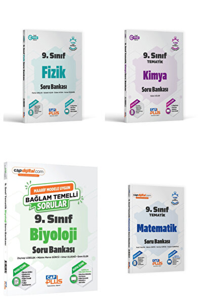 Çap Yayınları Çap 9. Sınıf Plus Maarif Fizik Kimya Biyoloji Matematik Soru Ba...