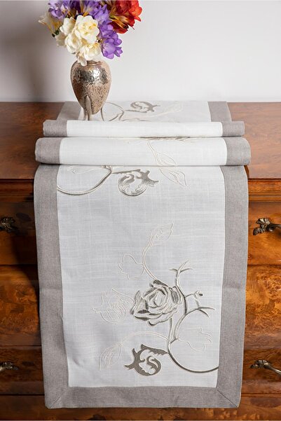 Silk Fashion Τραπεζομάντηλα (160cm X 250cm) sd001 γκρι -