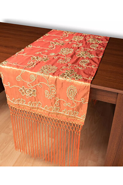 Silk Fashion Σατέν τραπεζομάντηλο 7710 (50cm x 210cm) πορτοκαλί