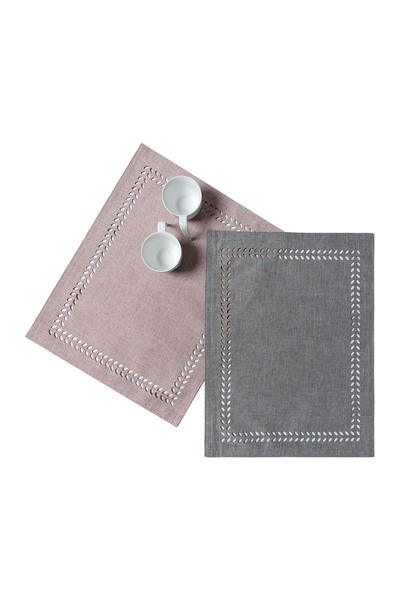Silk Fashion Σουπλά bg18 (35εκ. x 45εκ.) Αμέθυστος/Γκρι