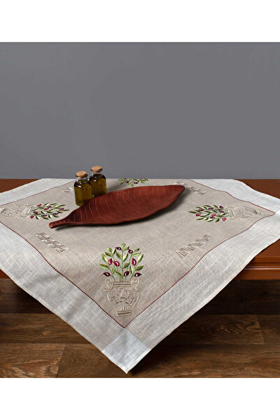 Silk Fashion Τραπεζομάντηλο 2625 (135εκ x 135εκ) κόκκινο ελιάς