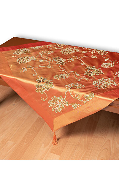 Silk Fashion Σατέν τετράγωνο 7710 (80εκ x 80εκ) πορτοκαλί
