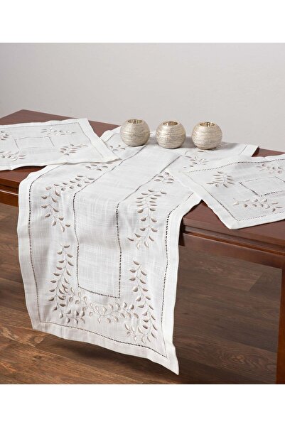 Silk Fashion Τραπεζομάντηλα (170εκ x 170εκ) 3279 λευκά
