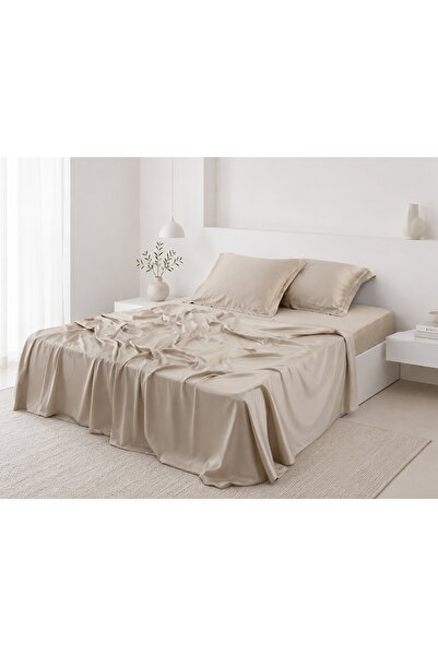 Silk Fashion Σετ κλινοσκεπασμάτων από μπαμπού 300TC (270εκ x 290εκ) μπεζ