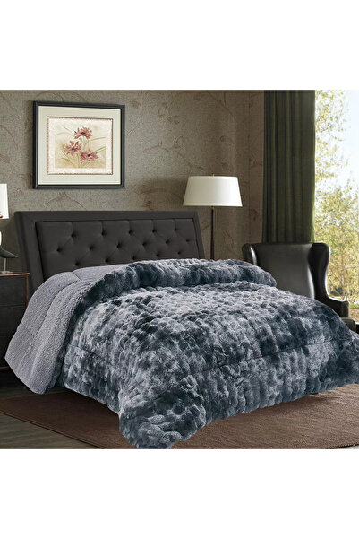 Silk Fashion Burble Καπιτονέ Πάπλωμα (220εκ x 240εκ) γκρι