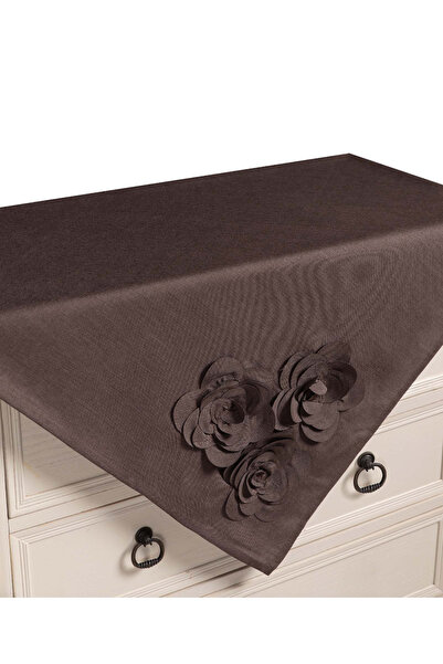 Silk Fashion Τραπεζομάντηλο 558 (130εκ x 130εκ) καφέ
