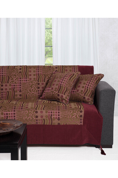 Silk Fashion Κουβέρτα Καναπέ 602 πυκνή (150εκ x 180εκ) μελιτζανί