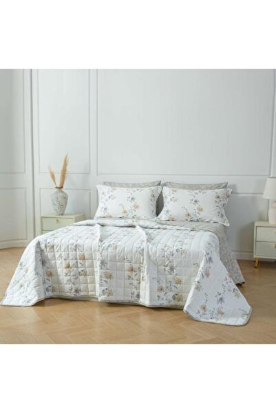 Alhabib bedding مفرش سمر لاند صيفي مفرد ونص مضغوط قطن 100% أوف وايت برسومات ا...