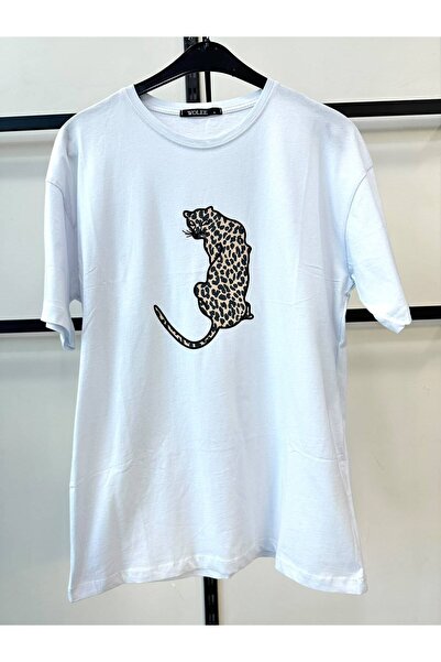 Yuvarlak Yaka Baskılı T-Shirt