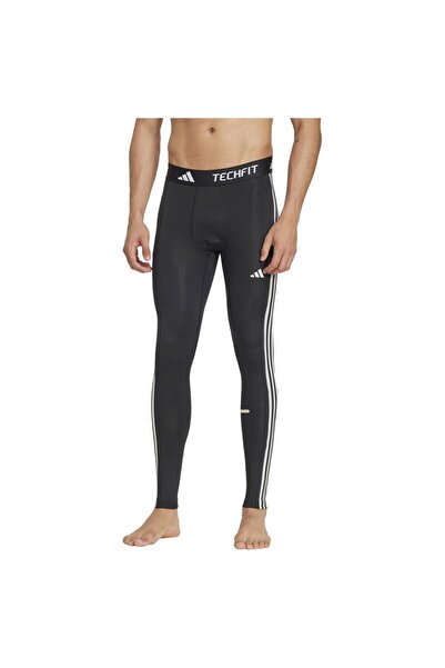 adidas Ανδρικά κολάν Techfit Συμπίεσης με 3 Ρίγες Μακριά L