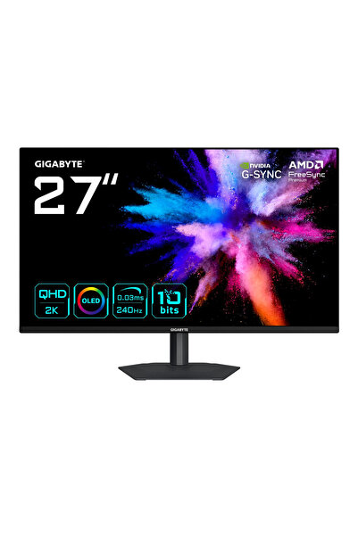 Gigabyte GO27Q24A 27" 240Hz 0.03ms 2K G-Sync HDR10 QHD QD-OLED Pivot Gaming (...