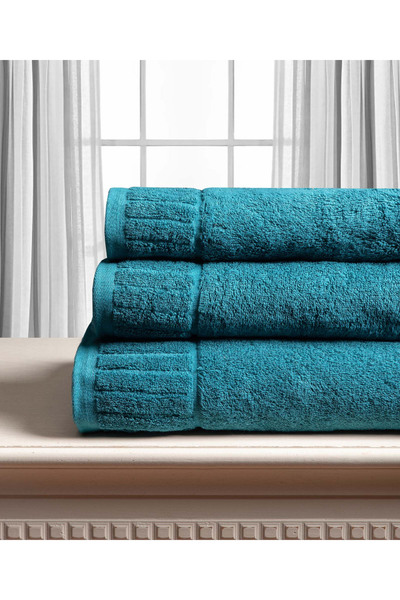 Silk Fashion Βαμβακερή πετσέτα MELODIA 600gsm (50εκ x 100εκ) τιρκουάζ