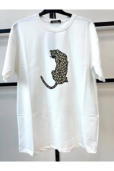 Yuvarlak Yaka Baskılı T-Shirt