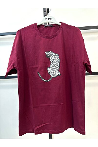 Yuvarlak Yaka Baskılı T-Shirt