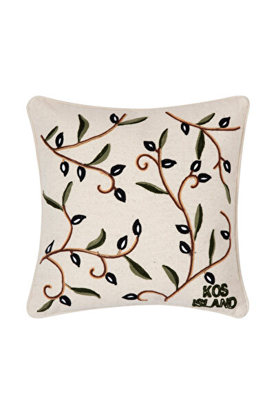 Silk Fashion Μαξιλαροθήκη (45εκ x 45εκ) λαδί ΚΟΣ