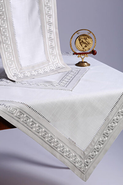 Silk Fashion Τραπεζομάντηλο 17056 (180cm x 225cm) γκρι -