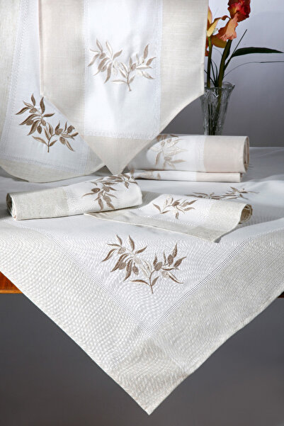 Silk Fashion Τραπεζομάντηλο N5 (160εκ x 210εκ) οβάλ ιβουάρ -