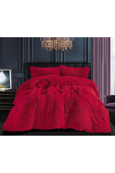 Silk Fashion Μάλλινη Παπλωματοθήκη (170εκ x 220εκ) κόκκινη