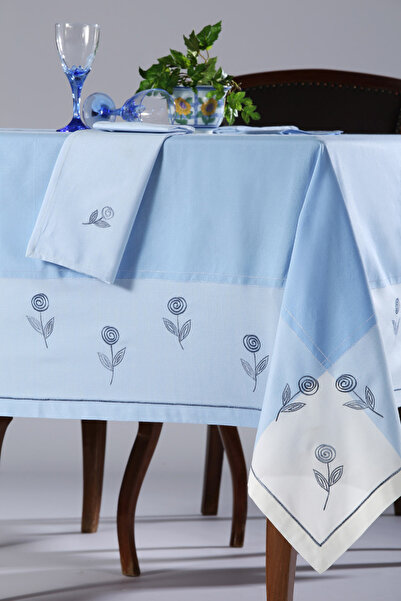 Silk Fashion Τραπεζομάντηλο 623 (140cm x 180cm) γαλάζιο -