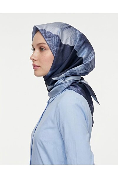 BUSHU Floral and Patterned Twill Scarf