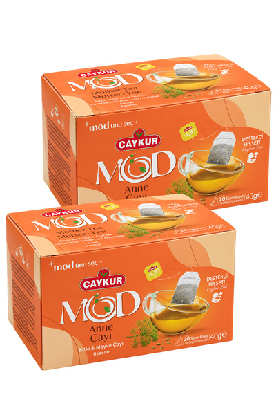 Çaykur Mod Mother's Tea Cup of Tea Bags 2X20 40Gr. Double Pack