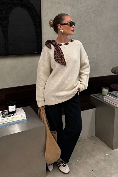 Secret Passion Lingerie New Season Collar Scarf Detail Boat Neck Women's Knit...