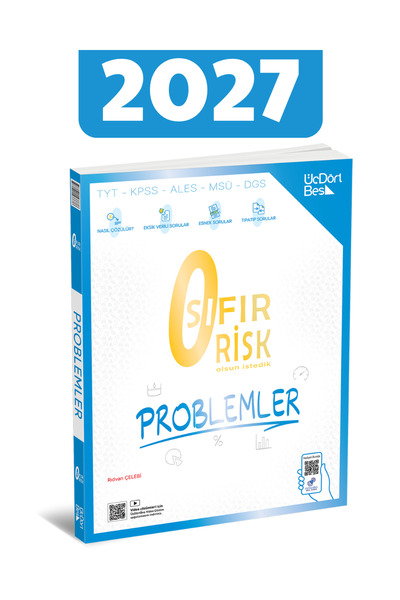 Üç Dört Beş Yayıncılık 2027 Sıfır Risk Problemler - 345