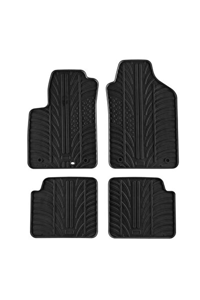 Gledring Πατάκια Αυτοκινήτου 0133 Fiat 500 2007-2012 Μαύρα 4 Τεμάχια (CAR0013...