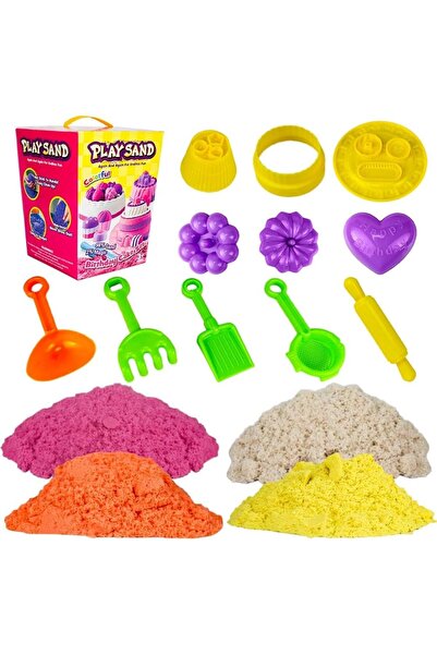 UKR Magical Play Sand Kit Toys for Kids 908g/0.9Kg Colorful Sand With Birthda...