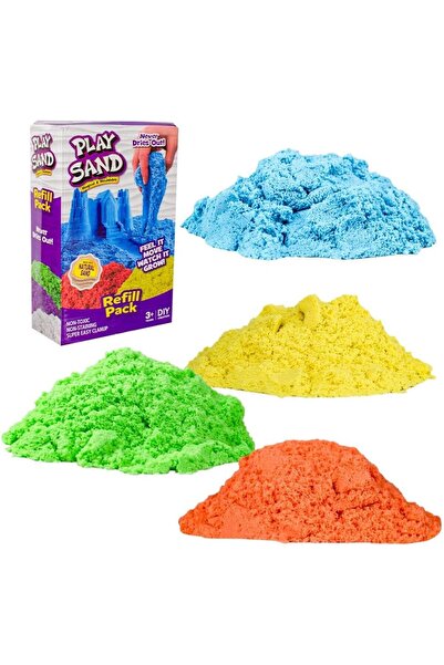 UKR 4 Color Play Sand 1000g/1Kg Magical & Moldable Sand Box,DIY Sensory Toys ...