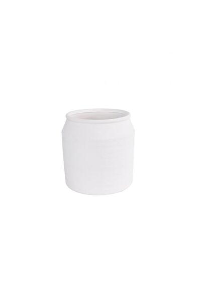 Plastona Κεραμική λευκή γλάστρα TERRI 25X25