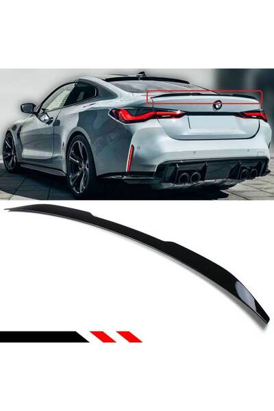 CΑRΝΕR Αεροτομή Πορτμπαγκάζ Για BMW 4 G22 2020+ Εμφάνιση M4 Γυαλιστερό Μαύρο ...