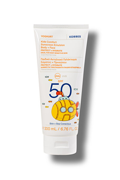 KORRES Yoghurt Kids Sunscreen Spray Body & Face SPF50 200 ML - Çocuk Yüz ve V...