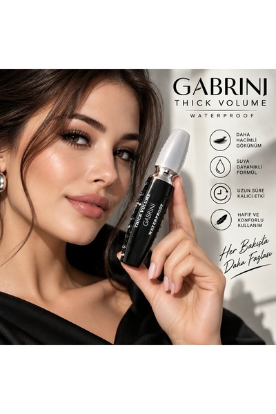 Generic Brand ماسكارا غابريني السميكة المقاومة للماء – مقاومة للماء، تمنح كثا...