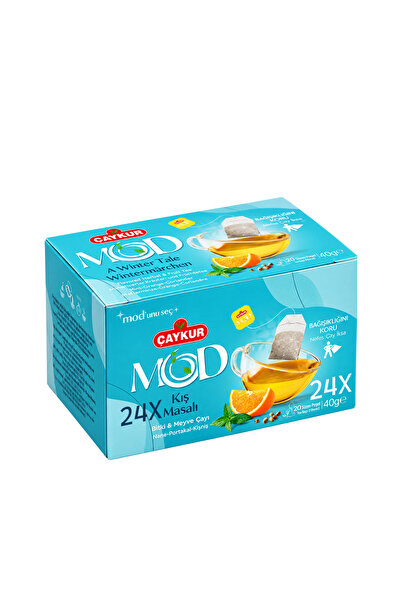 Çaykur Mod Winter Tale Cup Tea Bags 2X20 40Gr. Pack of Twenty-Four