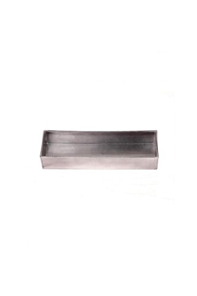 Plastona Δίσκος μελαμίνης ασημί σκούρο 32X10.5H5εκ