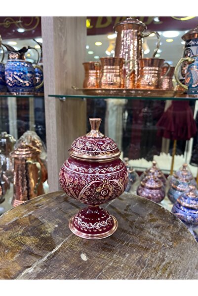 İşlemeli Bakır Şekerlik