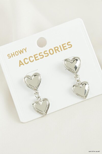 ZERO LAND Spt-Gld Kalp Tr Metal Earrings (145147) Silver Color