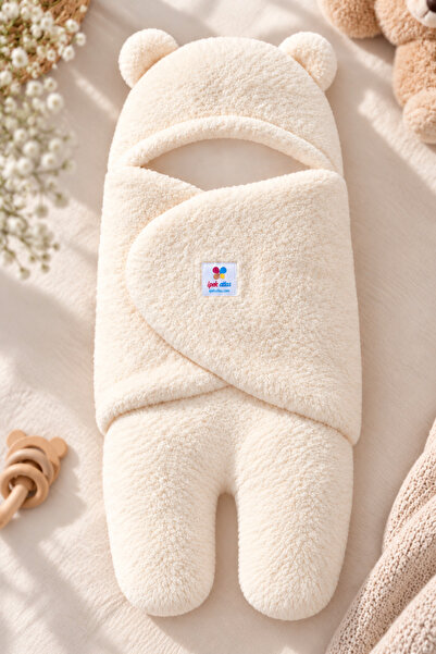 ipek atlas Baby Muslin Lined Plush Swaddle Blanket