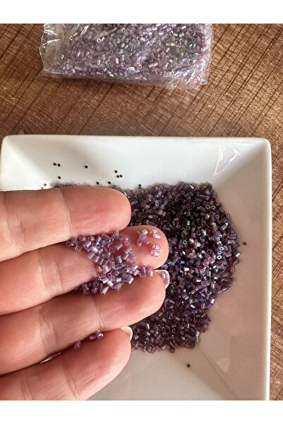 Gönülden Tasarım 50 Gr Crystal Purple Tube Beads